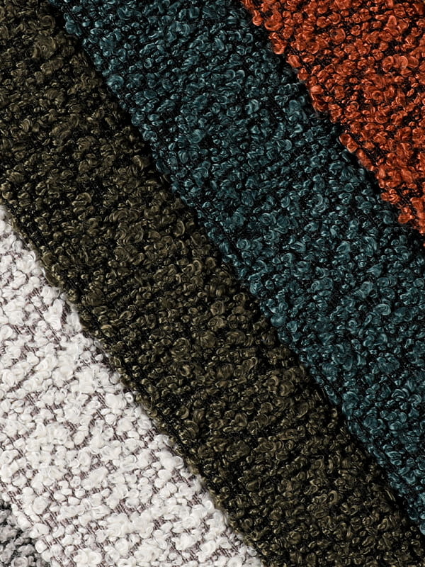 ハイネケンループヤーンポリエステルとリネンソファ生地 ハイネケンループヤーンポリエステルとリネンソファ生地